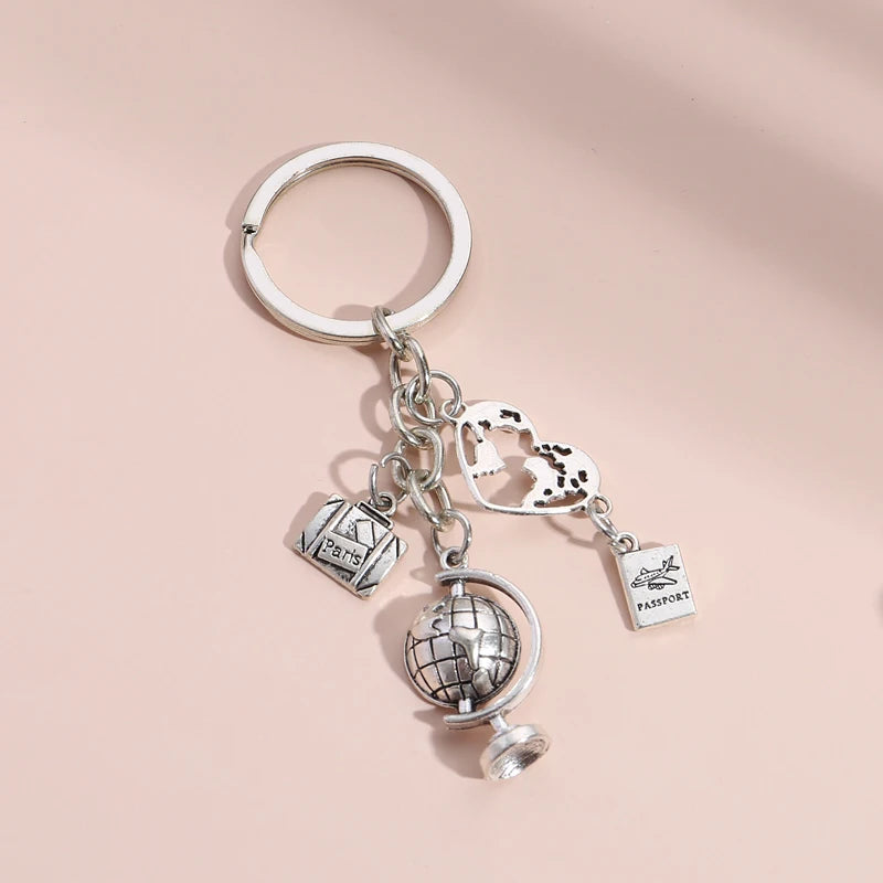 Travel Airplane Keychain