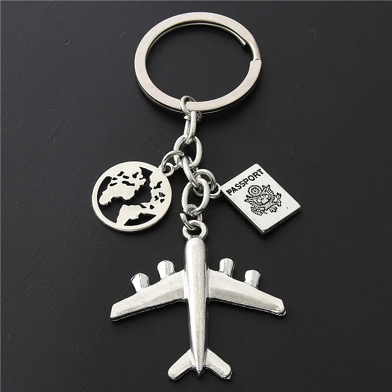 Travel Airplane Keychain