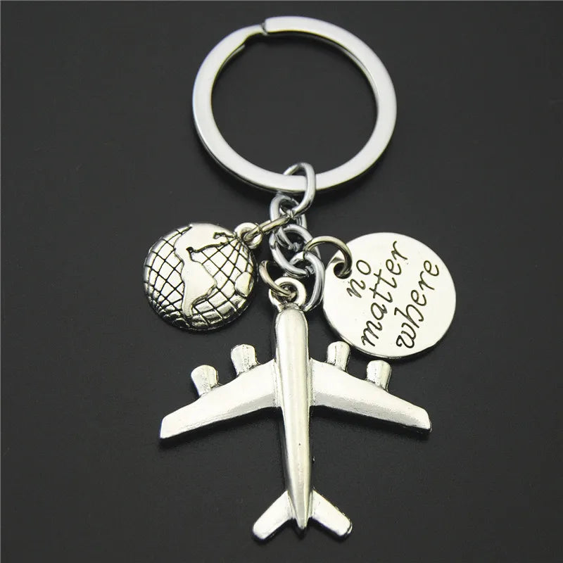 Travel Airplane Keychain