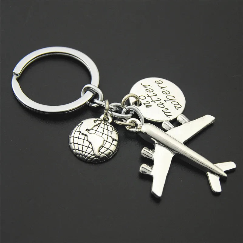 Travel Airplane Keychain