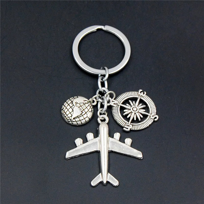 Travel Airplane Keychain