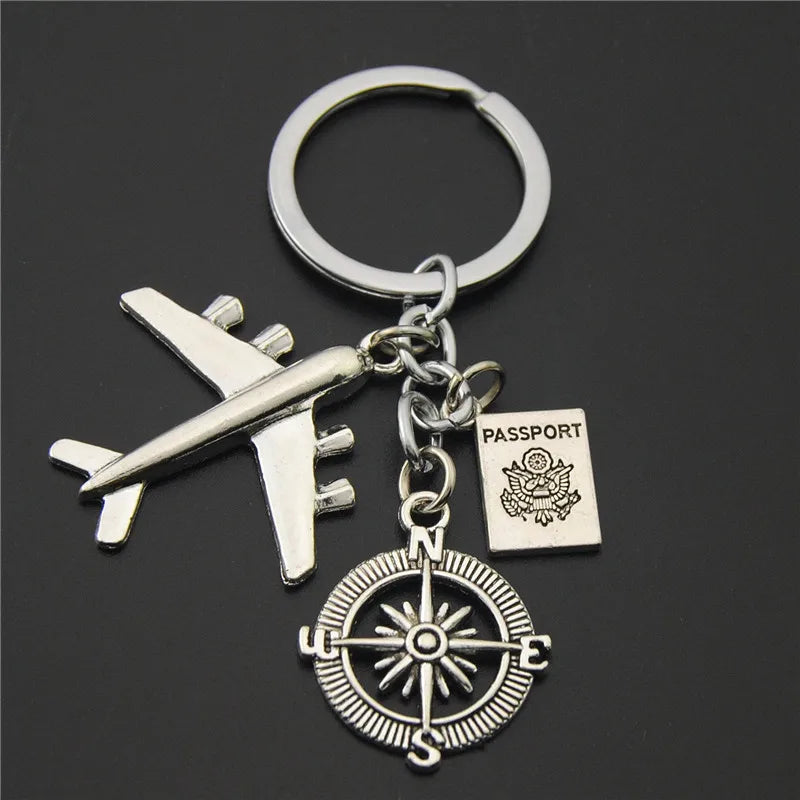Travel Airplane Keychain