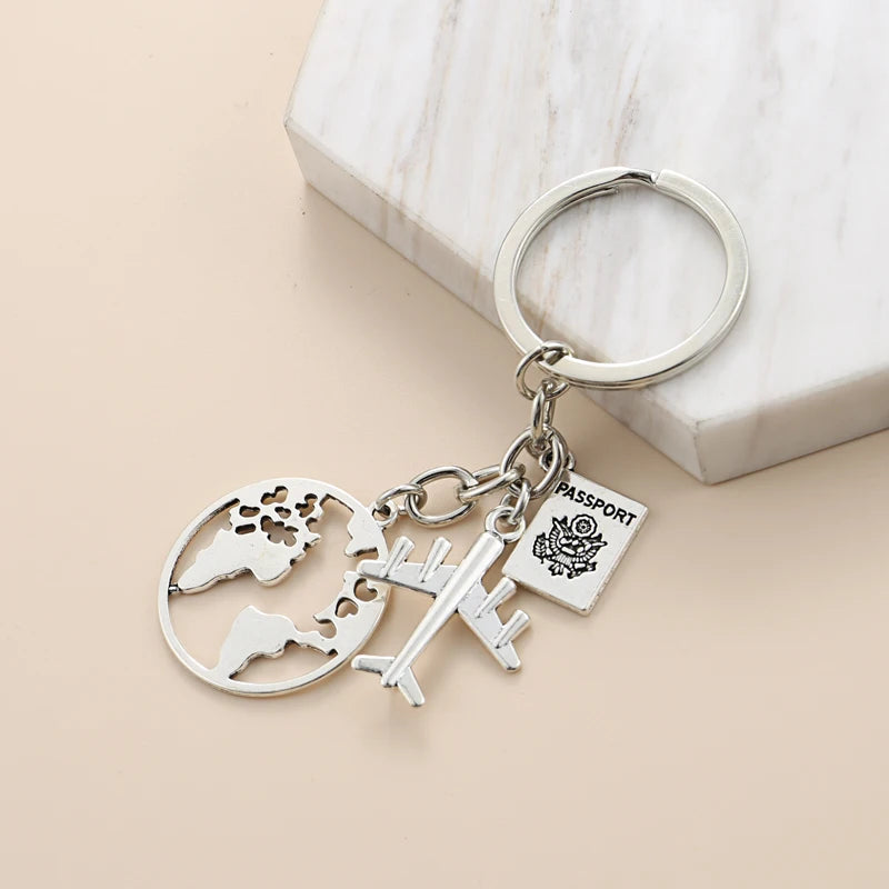 Travel Airplane Keychain