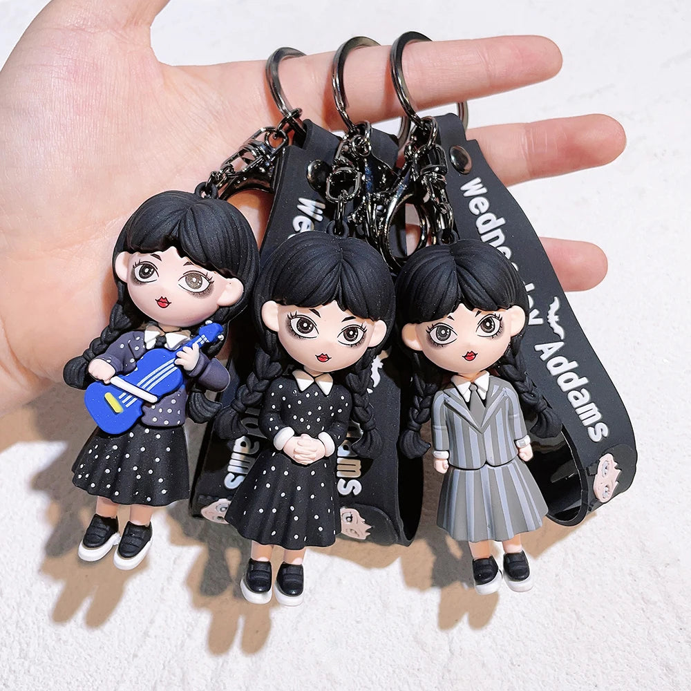 Wednesday Addams Keychain