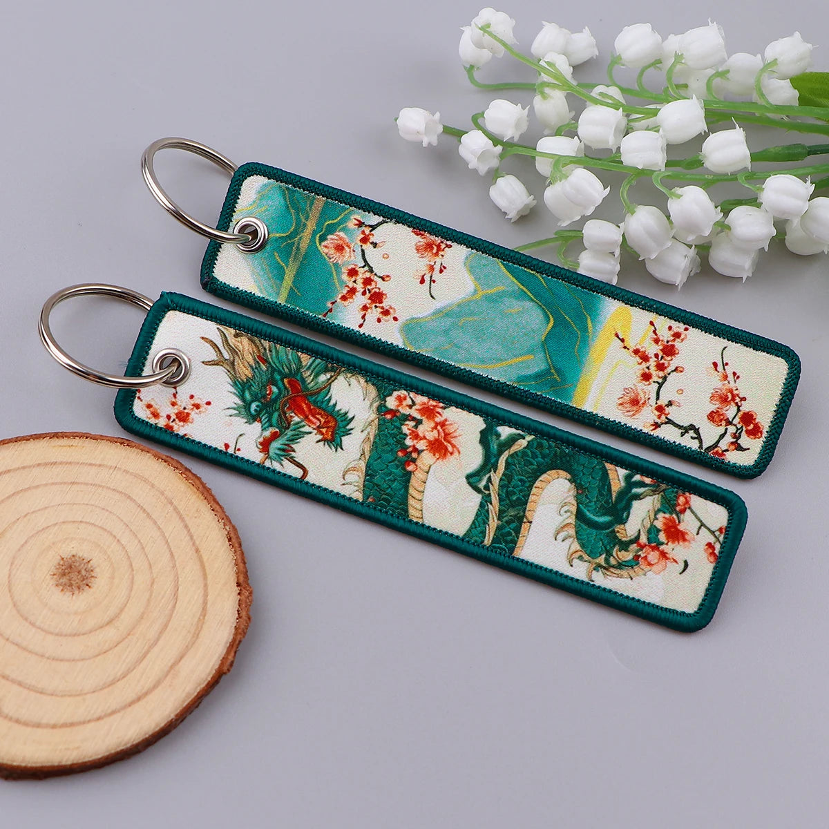 Van Gogh Embroidery Keychain