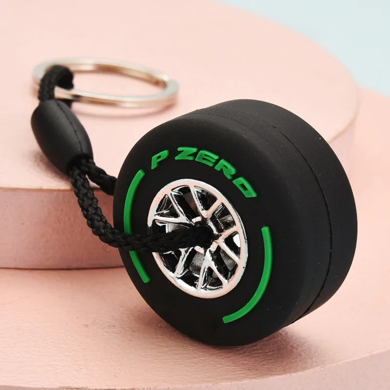 F1 Racing Tire Keychain
