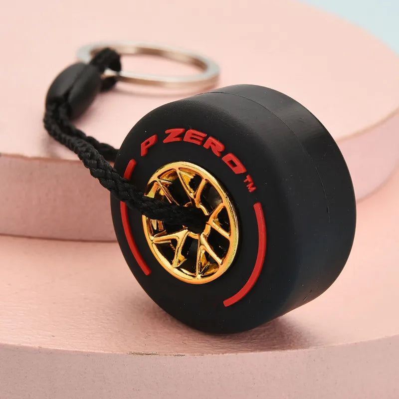 F1 Racing Tire Keychain
