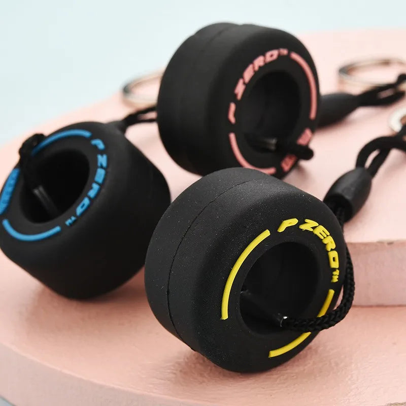 F1 Racing Tire Keychain