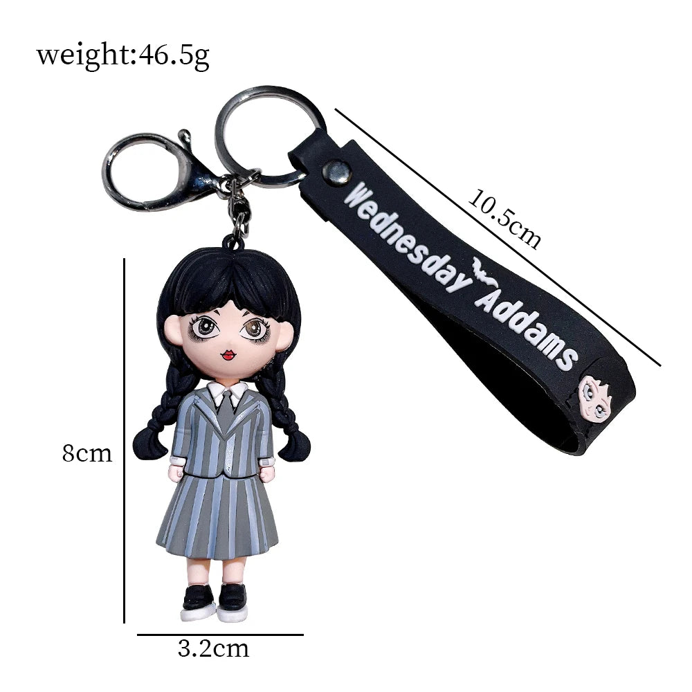 Wednesday Addams Keychain