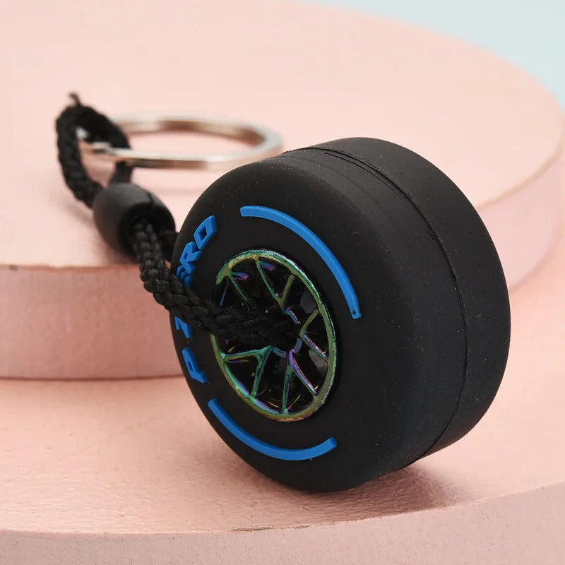F1 Racing Tire Keychain