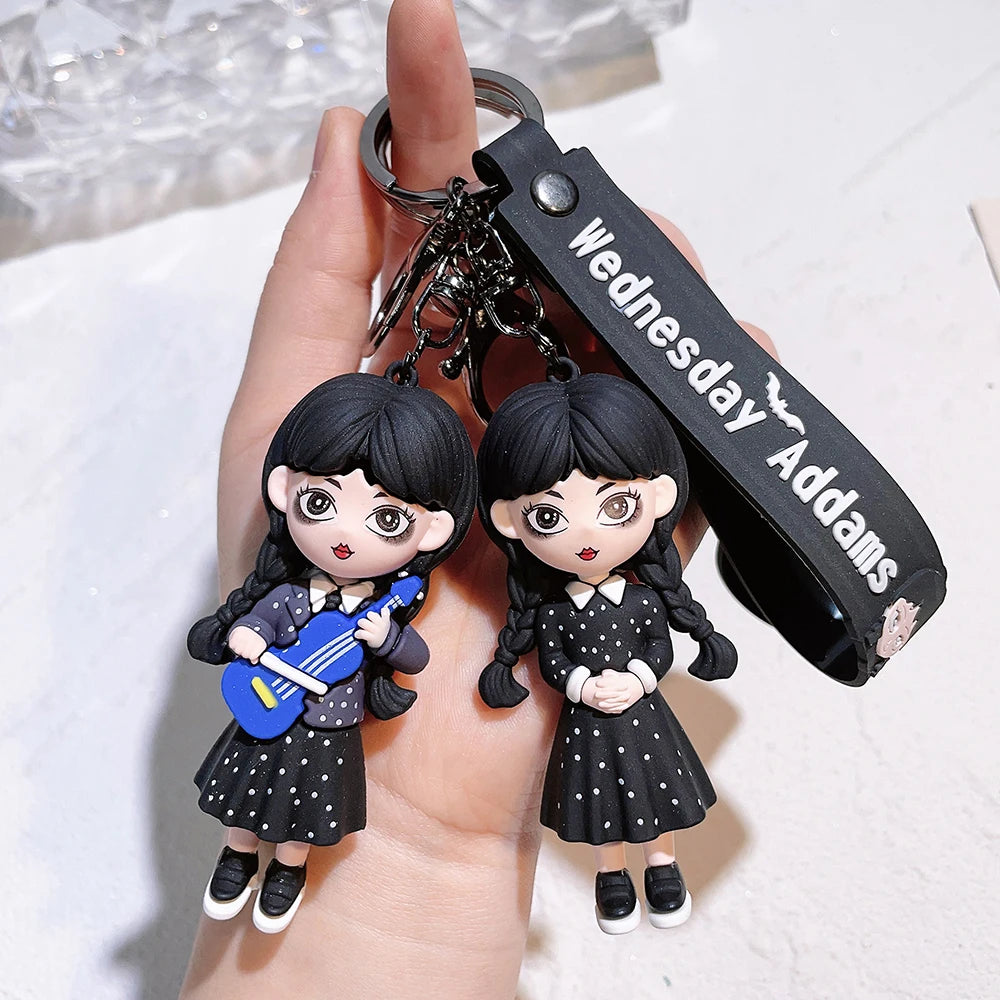 Wednesday Addams Keychain