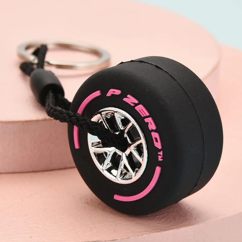 F1 Racing Tire Keychain