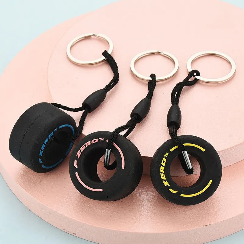 F1 Racing Tire Keychain