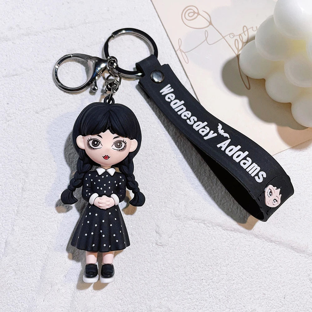 Wednesday Addams Keychain