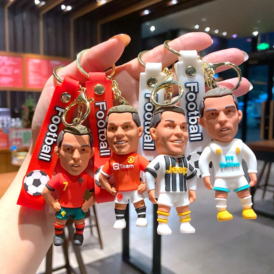 Cristiano Ronaldo and Messi Keychain