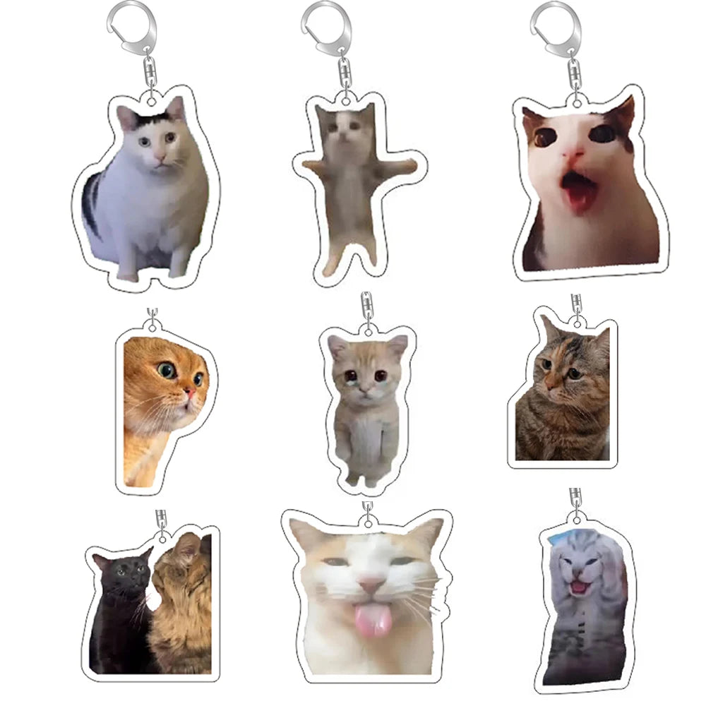 Cat Memes Keychain