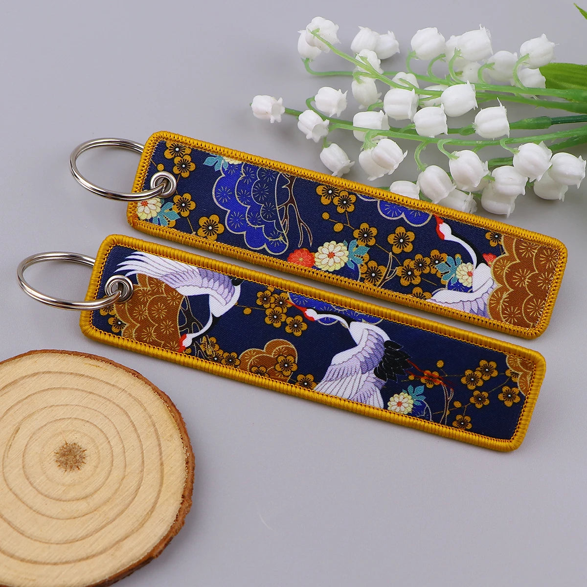 Van Gogh Embroidery Keychain