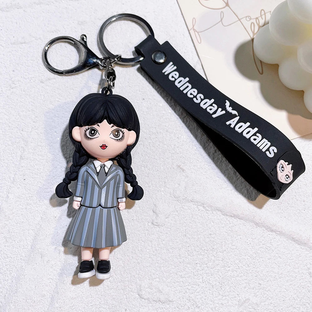 Wednesday Addams Keychain