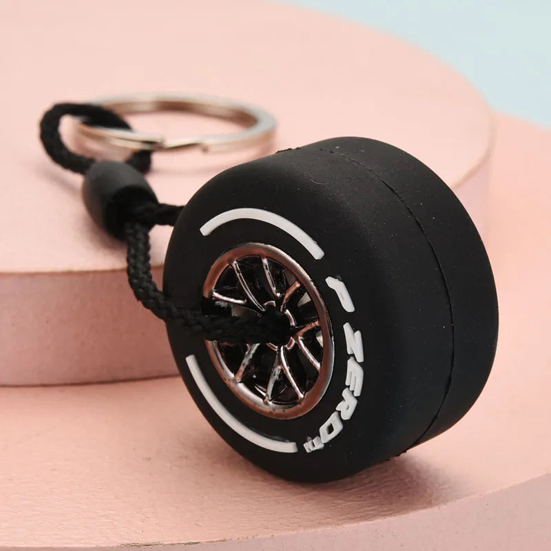 F1 Racing Tire Keychain