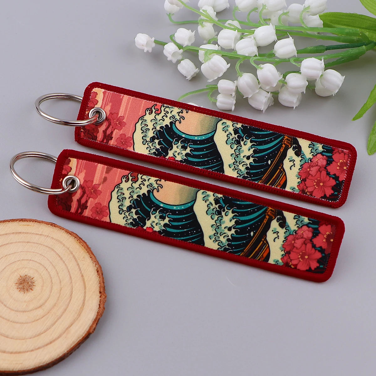 Van Gogh Embroidery Keychain