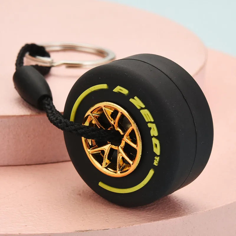 F1 Racing Tire Keychain