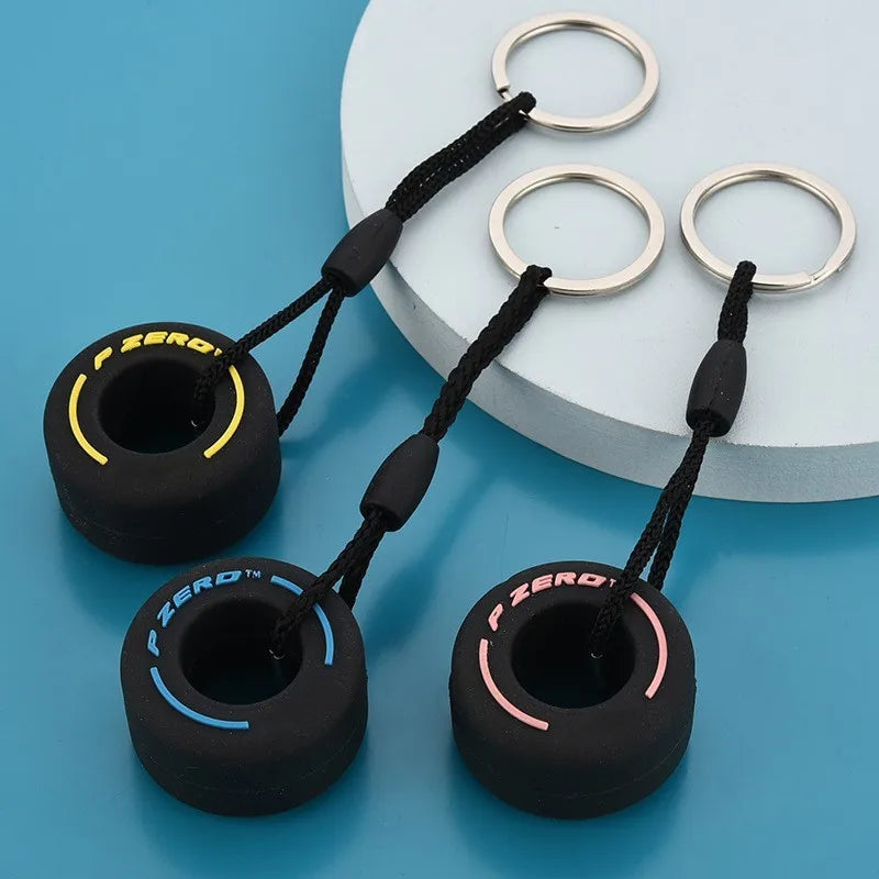 F1 Racing Tire Keychain
