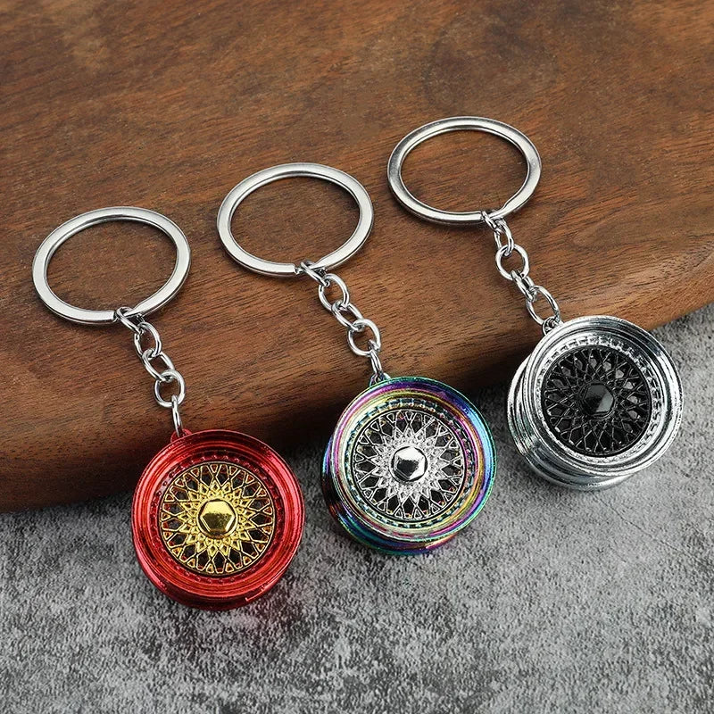 Wheel Rim Keychain