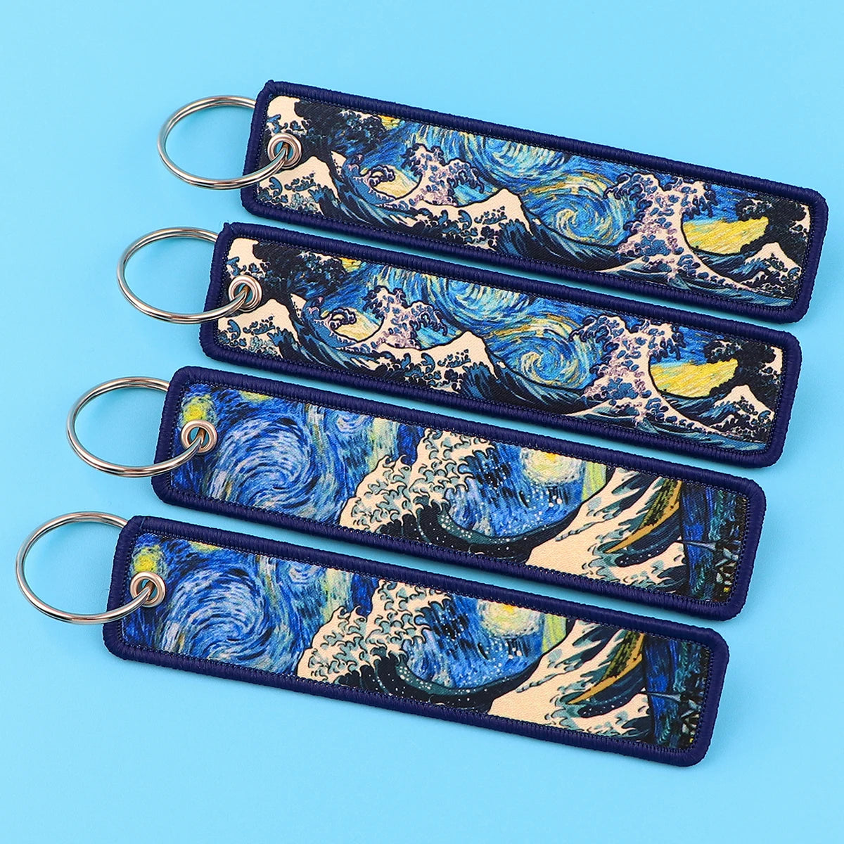 Van Gogh Embroidery Keychain