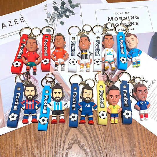 Cristiano Ronaldo and Messi Keychain